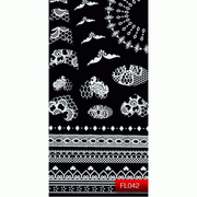 Nail Art Stickers FL 042 White