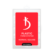 Top plastic nail forms Normal Square (120 pcs/pack)