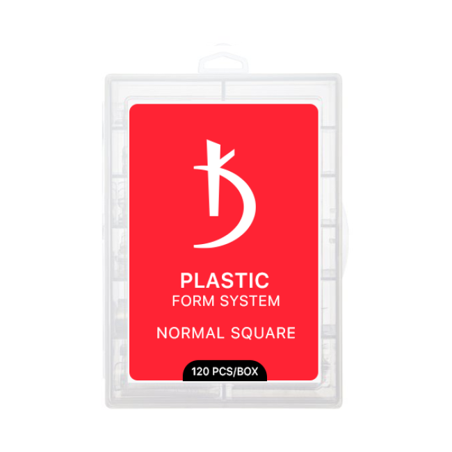 Top plastic nail forms Normal Square (120 pcs/pack)