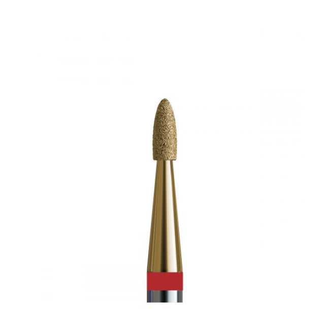 № 128 V104.243.514.014_Z (Drill Bit Diamond Flame Small 243, d = 1.4 mm, Soft Abrasive, with Zirconium Spraying)