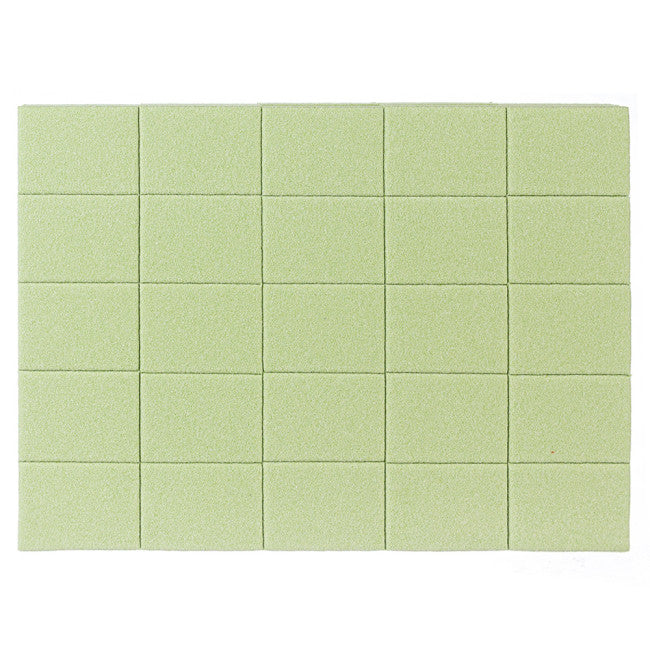 Set of Mini Buffs 120/120, Color: green (50pcs/pack)