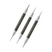 Set of Short Dots for Nail Design (3pcs; tip diameter: 3mm * 1.5mm; 2.5mm * 1mm; 2mm * 0.7mm)