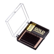 Eyelashes D 0.12 (6 Rows: 13mm) Gold Standard
