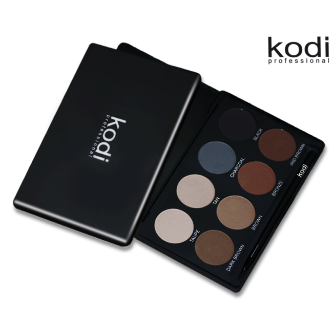 Eyebrow Kit Kodi Professional Make-up (Set of Shadows for Eyebrow Modeling)